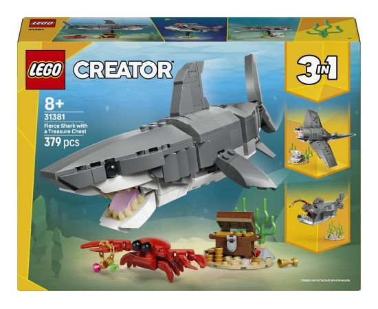 LEGO Creator Groźny rekin i skrzynia ze skarbem (31381) Jaunumi, Bērnu preces
