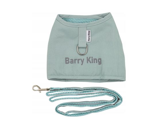 Zestaw, szelki+smycz, dla psa, niebieski, płótno nylonowe, rozmiar L Citas preces