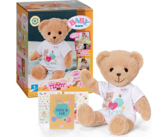 Zapf Creation Zapf BABY born Singing Teddy niemiecki, Cuddly Toy Мягкие игрушки