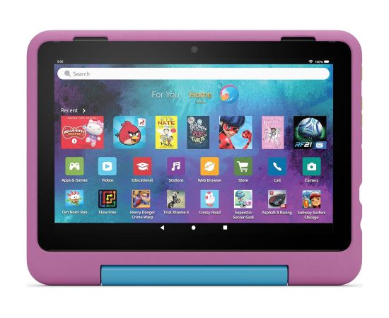 Amazon Fire HD 8 32GB Kids Pro (2024), pink/jungle cat Jaunumi - Datori