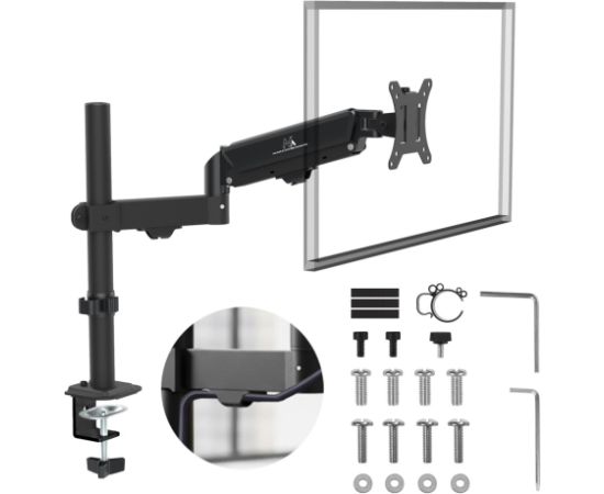 Maclean monitor mount, gas spring, 17"-32", 2-10kg, black, MC-135 Крепления для телевизоров