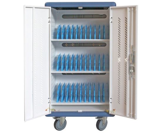 Techly Ventilated Charging Station Trolley 30 Notebook or Smartphone Black/Grey Зарядные устройства