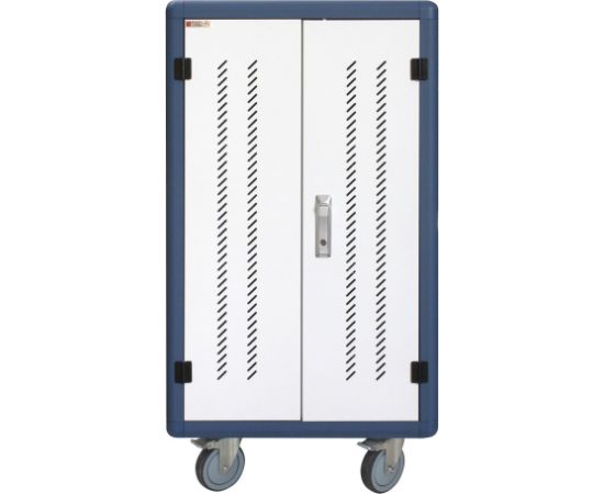 Techly I-CABINET-30DUTY portable device management cart/cabinet White, Blue Зарядные устройства