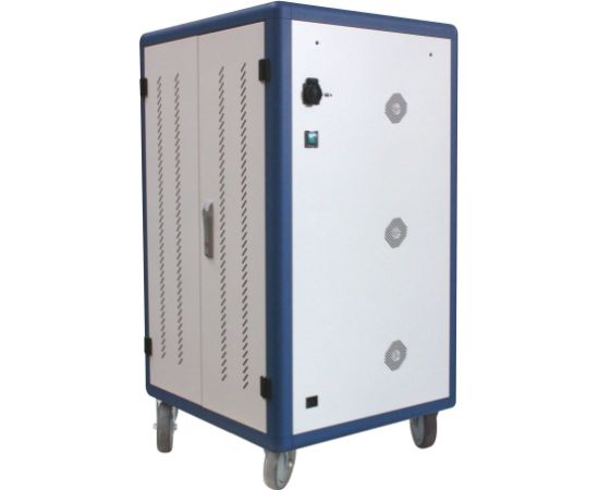 Techly I-CABINET-30DUTY portable device management cart/cabinet White, Blue Зарядные устройства