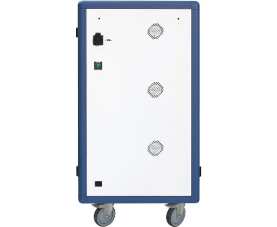 Techly I-CABINET-30DUTY portable device management cart/cabinet White, Blue Зарядные устройства