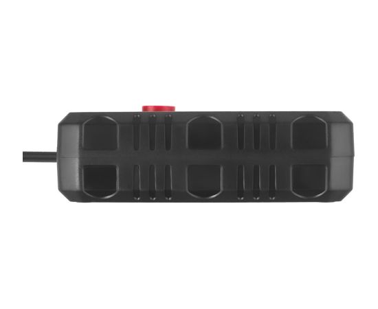 Maclean power strip, extender 2 sockets + 3xUSB, 110-240V AC 50/60Hz, 2.1A max 2500W, 1.5m, black, MCE387 B Strāvas pagarinātāji