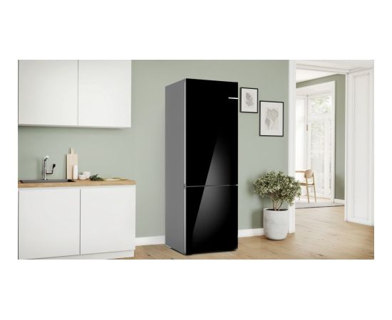 Bosch Serie 6 KGN49LBCF fridge-freezer Freestanding 440 L C Black Крупная бытовая техника