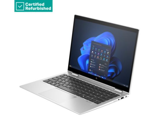 RENEW SILVER HP Elite x360 830 G11 - Ultra 7-155U, 16GB, 512GB SSD, 13.3 WUXGA 400-nit Touch AG, 5MP IR cam, WWAN-ready, Smartcard, FPR, US backlit keyboard, 56Wh, Win 11 Pro, 1 years / 9G0H9ETR#ABH Ноутбуки