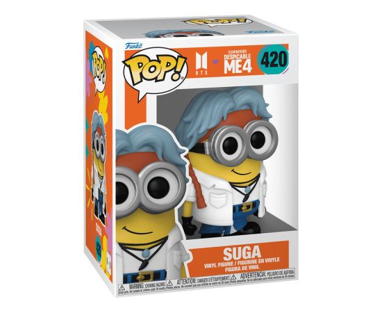 FUNKO POP! Vinyl: Фигурка: BTS x Despicable Me 4 - Suga Фигурки и герои