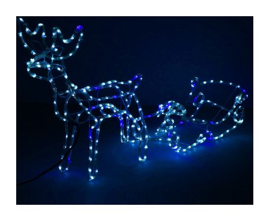 Ziemassvētku ziemeļbriedis ar kamanām Springos CL1225 288 LED Ziemassvētku dekorācijas