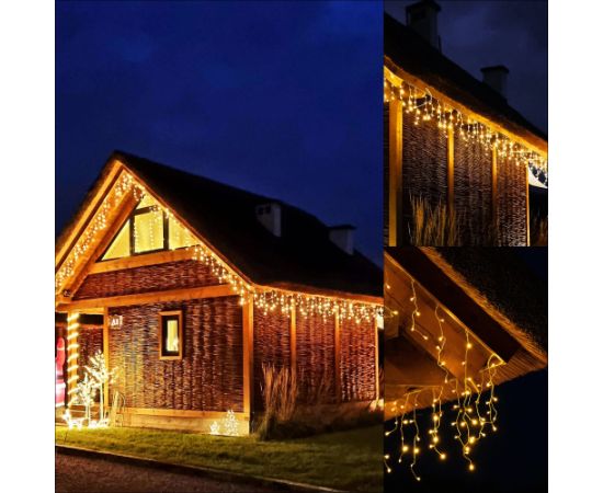 Ziemassvētku LED lampiņu aizkars Springos  CL0531 20m Ziemassvētku lampiņas, LED virtenes