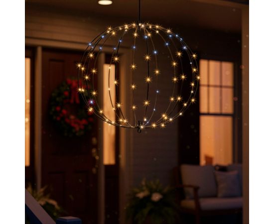 LED gaismas bumba 112 LED silti baltā Springos CL1235 Ziemassvētku lampiņas, LED virtenes