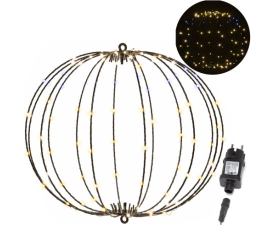 LED gaismas bumba 112 LED silti baltā Springos CL1235 Ziemassvētku lampiņas, LED virtenes