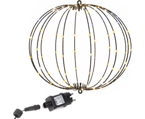 LED gaismas bumba 112 LED silti baltā Springos CL1235 Ziemassvētku lampiņas, LED virtenes