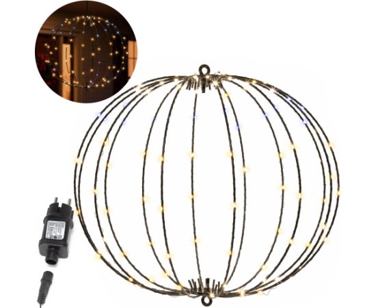 LED gaismas bumba 112 LED silti baltā Springos CL1235 Ziemassvētku lampiņas, LED virtenes