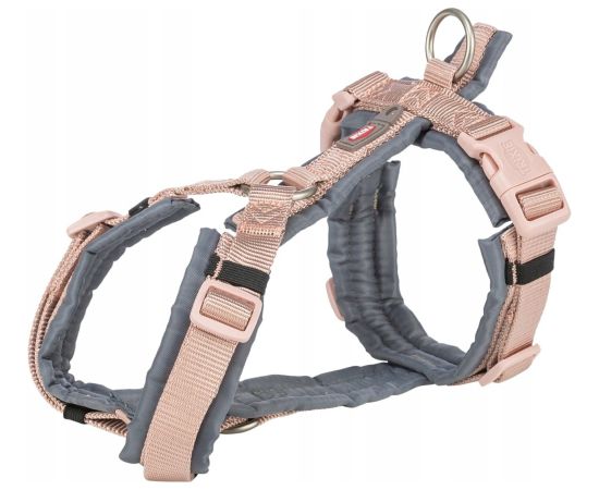Trixie Premium trekking szelki dla psa różowy/grafitowy M–L: 62–74 cm/25 mm Citas preces
