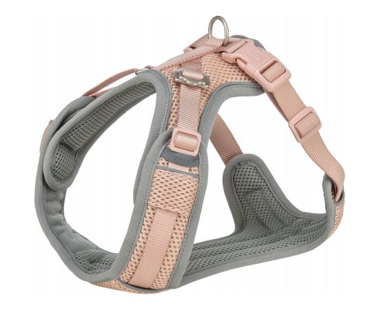 Trixie Premium FlexMesh harness, różowy, S–M: 48–69 cm/20 mm, dostosowane do mopsów i buldogów Citas preces