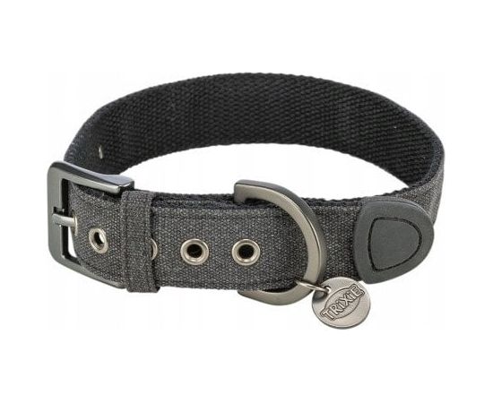 Trixie CityStyle obroża dla psa cotton black M–L: 40–47 cm/30 mm szeroka Citas preces