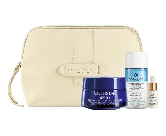 Collistar SET (REVITALISING DAILY CREAM 50 ML + MINI BIPHASIC 35 ML + 5 ML DROPS + cosmetic bag) Smaržas - NESAKĀRTOTS