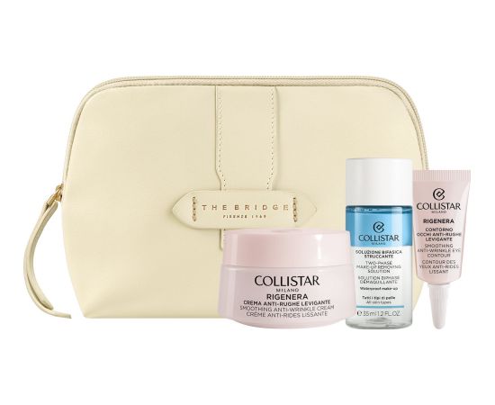 Collistar SET REGENERATE ANTI-IRRITATION CREAM 50 ML + MINI BIPHASIC CREAM 35 ML + EYE CONTOUR 5ML + cosmetic bag Smaržas - NESAKĀRTOTS