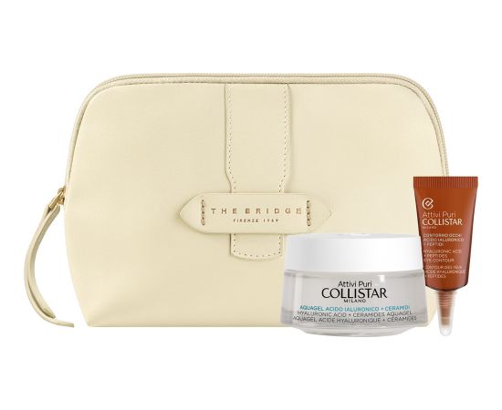 Collistar SET (ATTIVI PURI HYALURONIC ACID 50 ML + MINI EYE CONTOUR 5 ml + cosmetic bag) Smaržas - NESAKĀRTOTS
