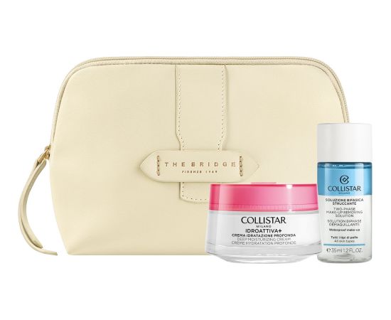 Collistar SET IDROATTIVA MOISTURIZING CREAM 50 ML + MINI BIPHASE 35 ML + COSMETICS BAG Smaržas - NESAKĀRTOTS