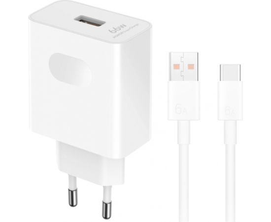 Honor HN-110600E00 Tikla Lādētājs ar vadu USB-C 66W Telefonu lādētāji 220v
