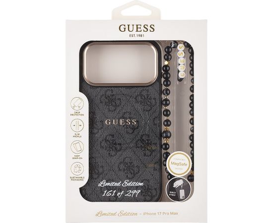 Guess PU 4G MagSafe Strap Limited Edition of 299 Case Чехол для Apple iPhone 17 Pro Max Чехлы - альтернативные