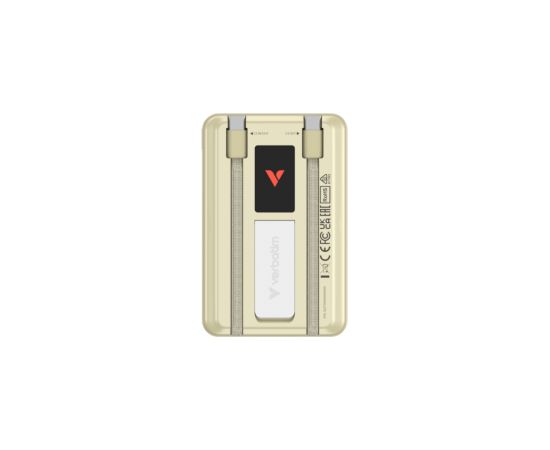 Enerģijas krātuve Verbatim Charge n Go Gold 10000mAh Magnetic Wireless Power Banks