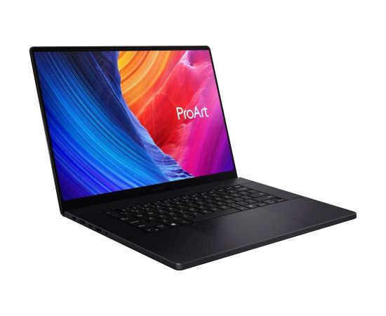 ASUS ProArt P16 H7606WX-SE011X Ryzen AI 9 HX 370 16.0" 4K Touch 120Hz Anti-reflection 64GB LPDDR5X SSD2TB GeForce RTX 5090 24GB Cam FHD WiFi+BT 90WHrs W11Pro Nano Black Portatīvie datori