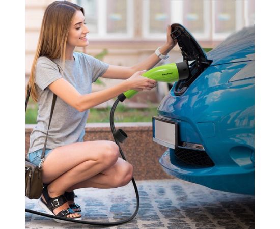 Qoltec 52475 electric vehicle charging cable Black Type 2 5 m Elektro Auto lādēšanas piederumi