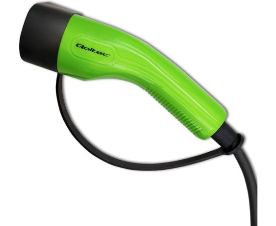 Qoltec 52475 electric vehicle charging cable Black Type 2 5 m Elektro Auto lādēšanas piederumi