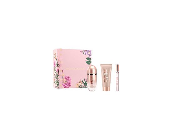 Carolina Herrera 212 VIP Rose Gift set EDP 80 ml, body lotion 100 ml and miniature EDP 10 ml 80ml Dāvanu komplekti