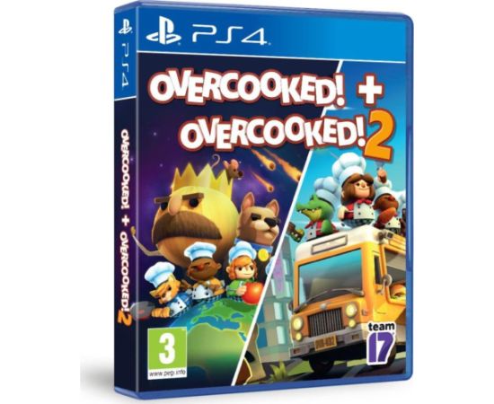 PS4 Overcooked! + Overcooked! 2 Double Pack Playstation 4 video spēle PlayStation 4 (PS4) spēles