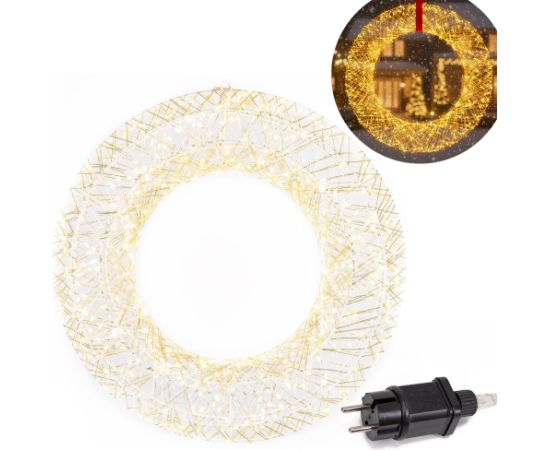 LED svētku vainags 720 LED 45 cm Springos CL1234 Ziemassvētku lampiņas, LED virtenes