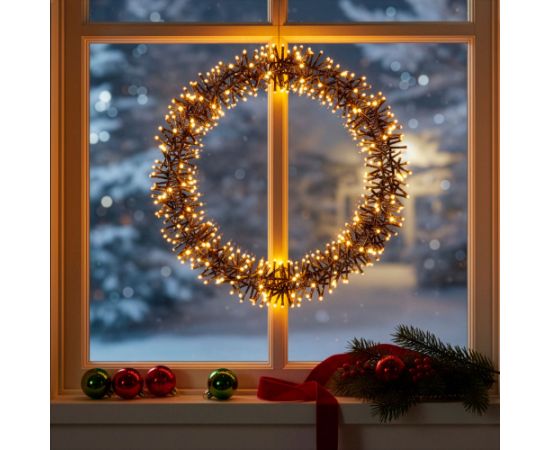 Springos LED svētku vainags 300 LED 40 cm CL1233 Ziemassvētku lampiņas, LED virtenes