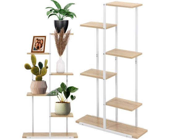 Springos Металлическая полка белая 60x20x113 см GA0212 Полки