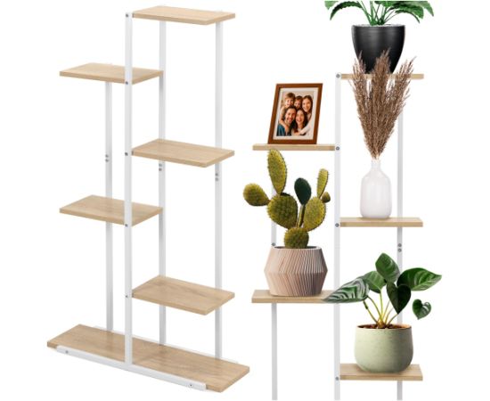 Springos Металлическая полка белая 60x20x113 см GA0212 Полки