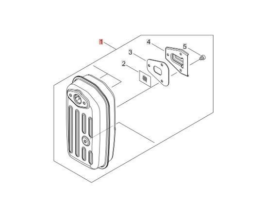 Muffler assy PB-5810T, Echo  Резервные акции