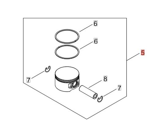 Virzuļa komplekts PB5810T, Echo Piederumi dārza tehnikai