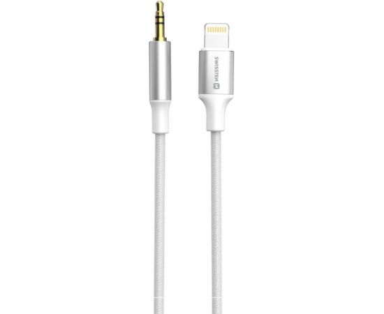 Swissten Audio Adapter Textile Aудио адаптер Lightning - 3.5mm Kабель 1.5m Aудио-видео