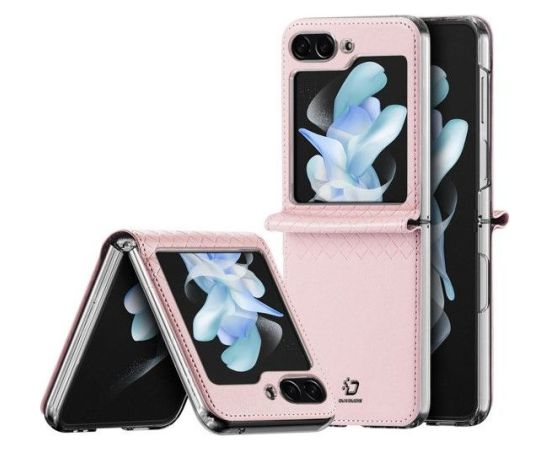 Dux Ducis Samsung  Galaxy Z Flip5 5G Flip Leather Case Wallet Pink Neoriģinālie Maciņi