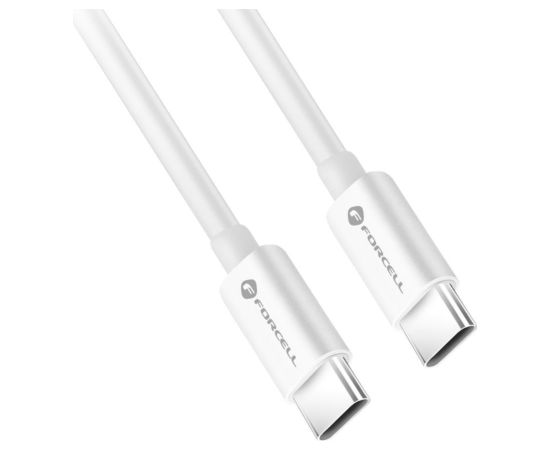 Forcell   Cable USB C to USB C Forcell F-Energy QC4.0 PD 5A 100W 3 m C339 white Data USB kabeļi