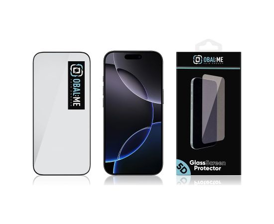 OBAL:ME 5D Защитное стекло  для Apple iPhone 17|17 Pro | черный Защитная пленка для экрана