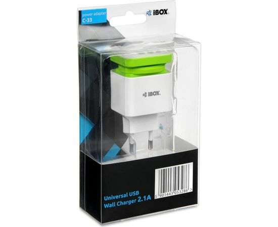 Ibox I-BOX C-33 CHARGER 2 x USB + microUSB cable, 2,1A