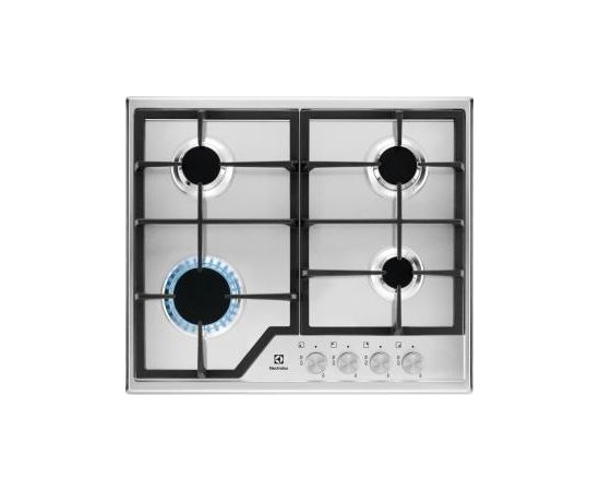 ELECTROLUX KGS6426SX gāzes virsma, iebūvējama, 60cm