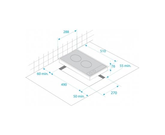 BEKO HDMI32400DT Indukcijas virsma