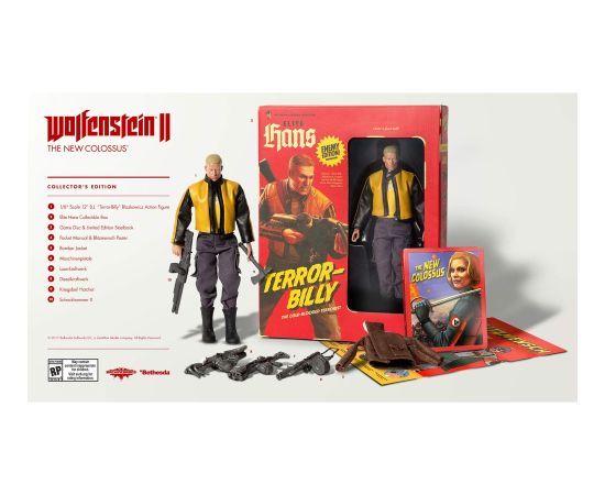 XBOX1 Wolfenstein II: The New Colossus Collectors Edition Xbox One video spēle Xbox spēles
