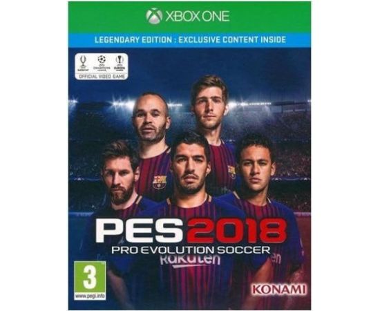XBOX1 Pro Evolution Soccer (PES) 2018 - Legendary Edition Xbox One video spēle Xbox spēles