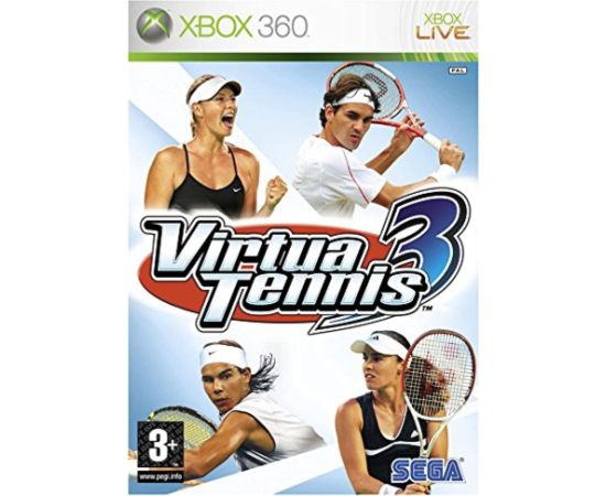 Virtua Tennis 3 Xbox 360 video spēle - lietota Xbox spēles